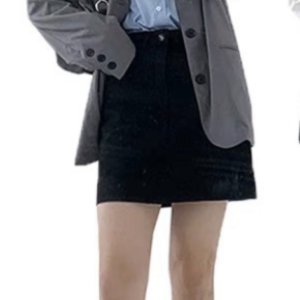 New Black Jeans Skirt